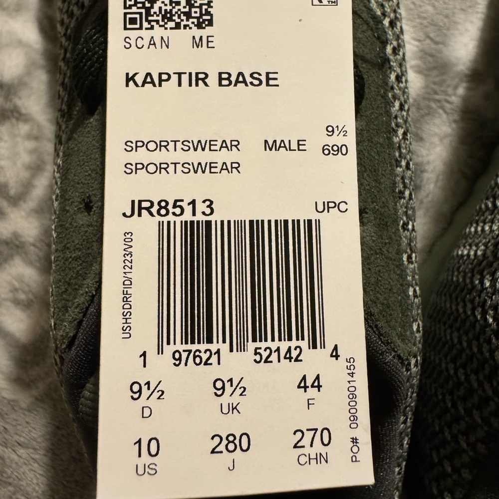 MENS NWT ADIDAS GREEN OLIVE KAPTIR BASE RUNNING WORKOUT EVERY DAY SHOE SIZE 10 - Picture 10 of 10